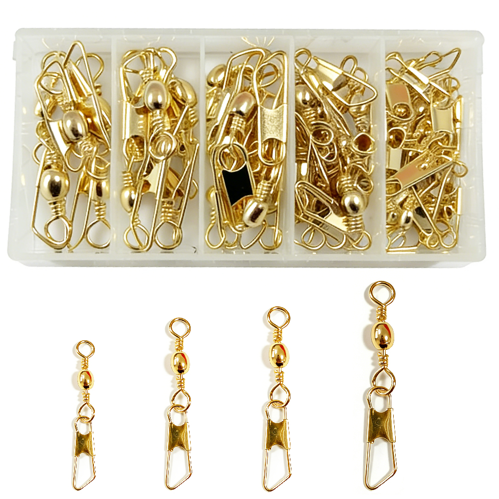 50Pcs Gold Fishing Barrel Swiv - Fishing Lure Accessories 리뷰 및 가격