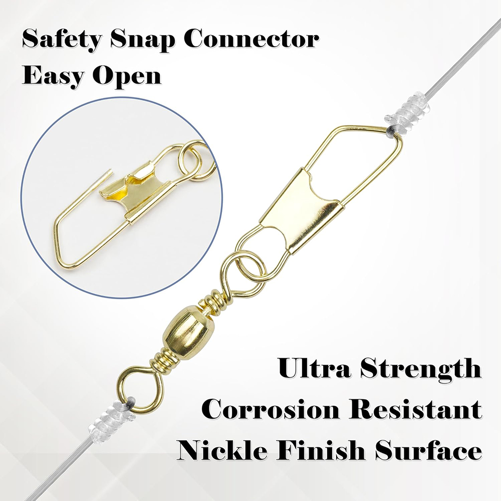 50Pcs Gold Fishing Barrel Swiv - Fishing Lure Accessories 리뷰 및 가격
