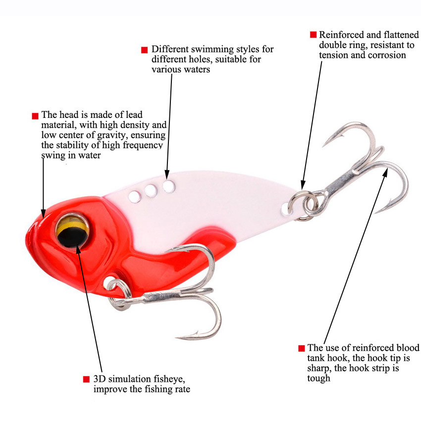 6pcs Metal VIB Fishing Lures 7 - Fishing Lure Blade Bait 리뷰 및 가격