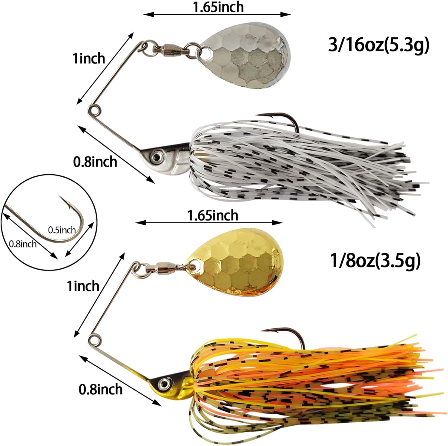 Eupheng Spinner Bait Spoon Wir - Fishing Lure Buzzbait 리뷰 및 가격