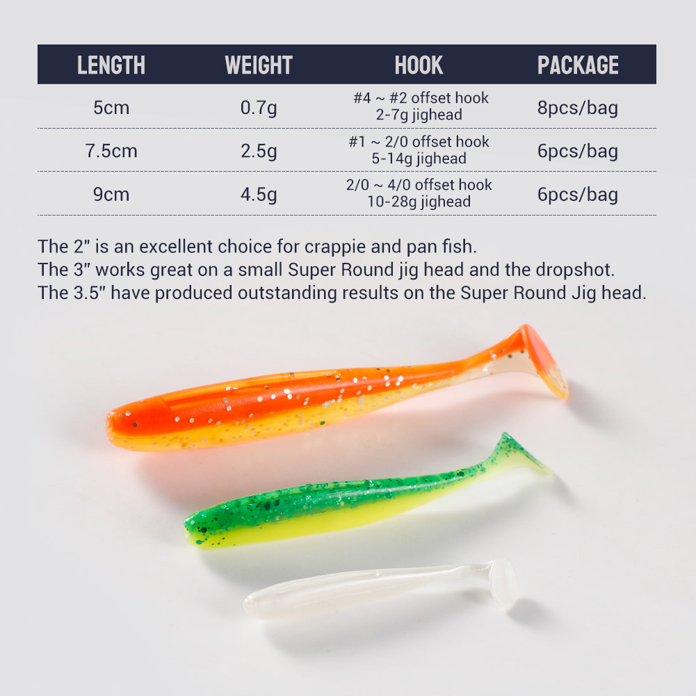 Noeby Easy Shiner Silicone Sha - Fishing Lure Soft Plastic 리뷰 및 가격