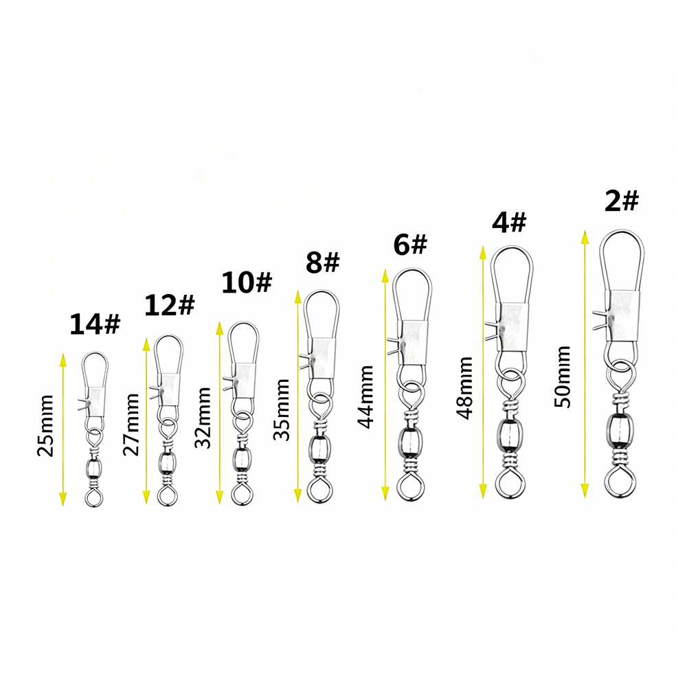 50Pc/box Stainless Steel Swive - Fishing Lure Box 리뷰 및 가격