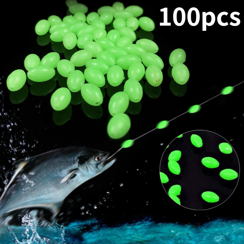 100pcs/lot Oval Night Luminous - Fishing Lure Topwater 리뷰 및 가격