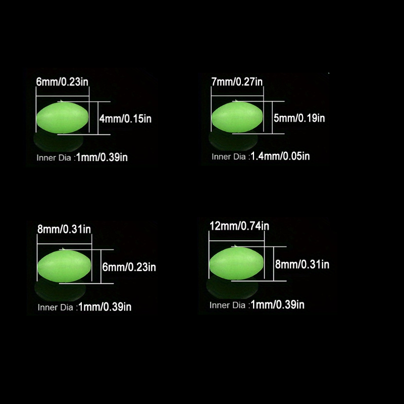 100pcs/lot Oval Night Luminous - Fishing Lure Topwater 리뷰 및 가격