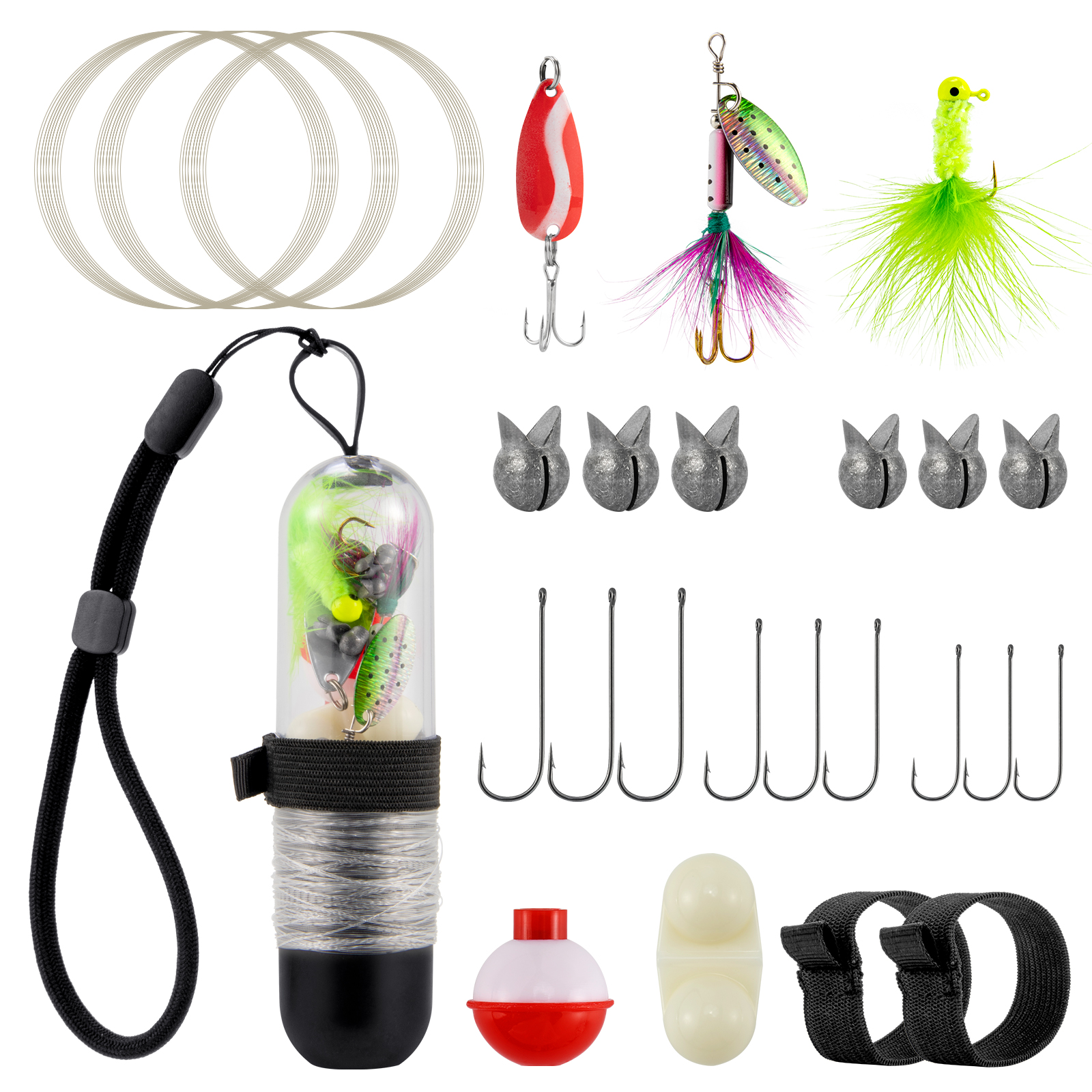 25pcs Survival Fishing Kit Poc - Fishing Lure Spinner 리뷰 및 가격