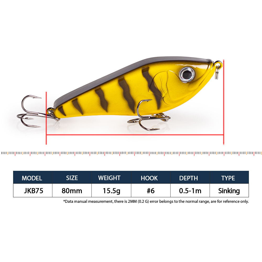 80mm/15.5g Muskies Jerkbait Pi - Fishing Lure Jerkbait 리뷰 및 가격