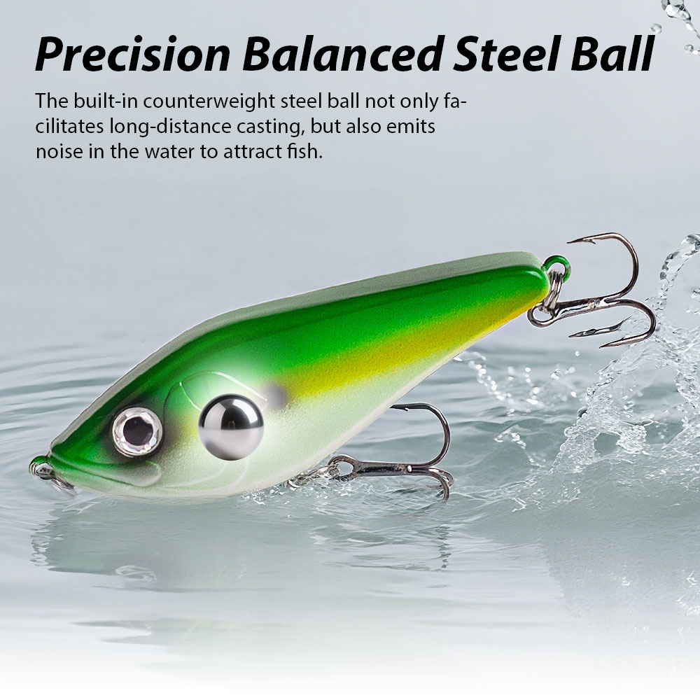80mm/15.5g Muskies Jerkbait Pi - Fishing Lure Jerkbait 리뷰 및 가격
