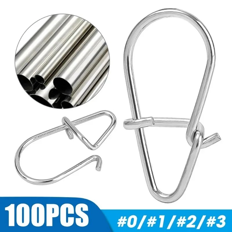 100/200PCS Stainless Steel Fis - Fishing Lure Accessories 리뷰 및 가격