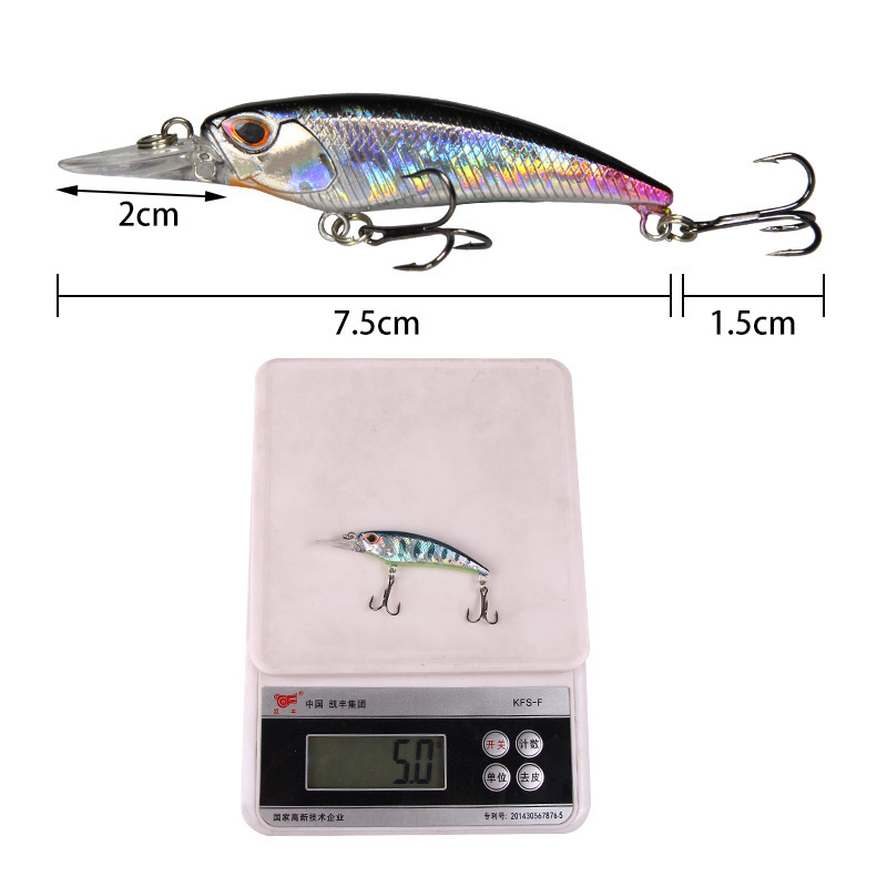 1pcs 7.5cmM 5.1G Floating Long - Fishing Lure Jerkbait 리뷰 및 가격