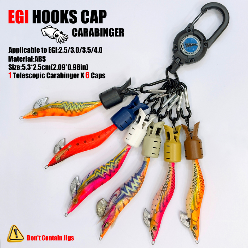 Squid Jig Hook Caps and Carabi - Fishing Lure Jig 리뷰 및 가격