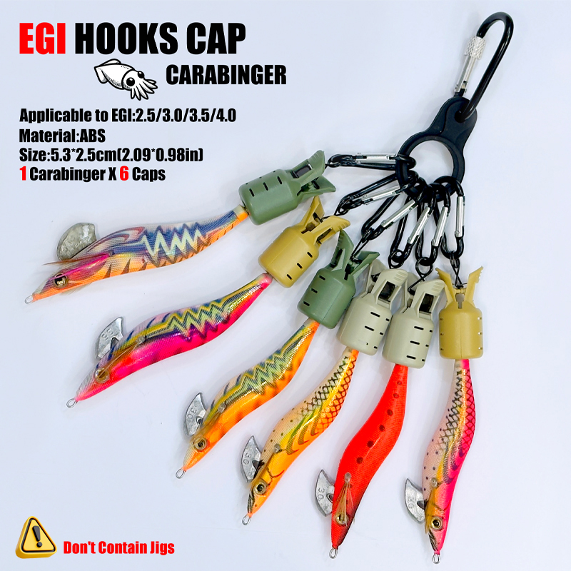 Squid Jig Hook Caps and Carabi - Fishing Lure Jig 리뷰 및 가격