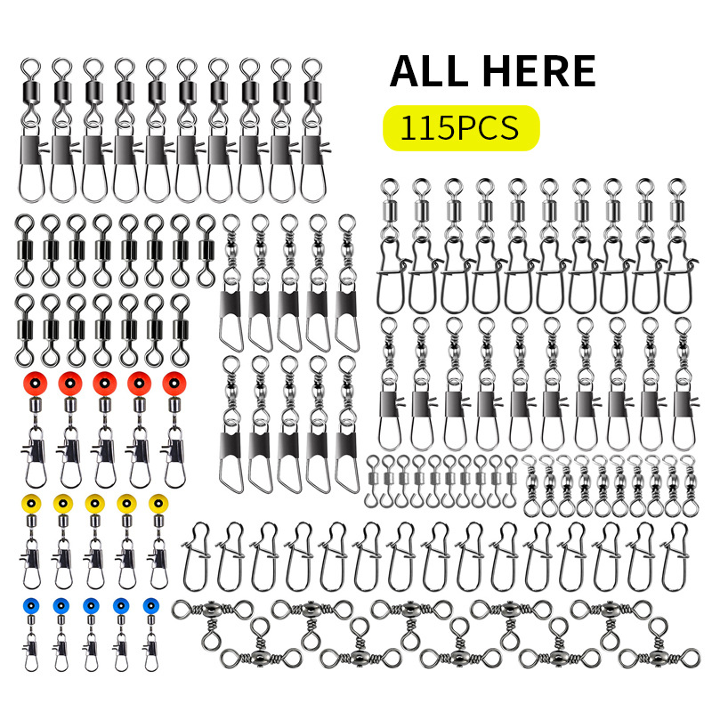 115pcs Fishing Swivel Connecto - Fishing Lure Making Kit 리뷰 및 가격