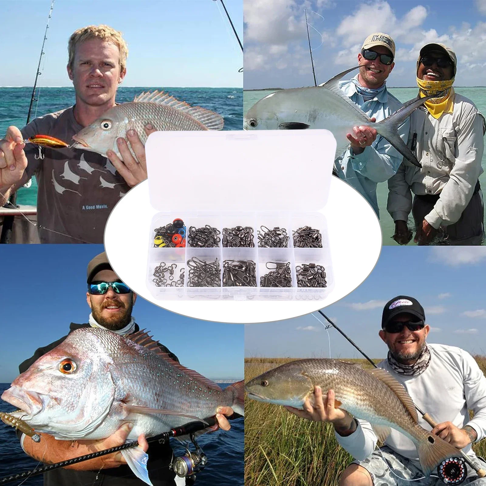 115pcs Fishing Swivel Connecto - Fishing Lure Making Kit 리뷰 및 가격
