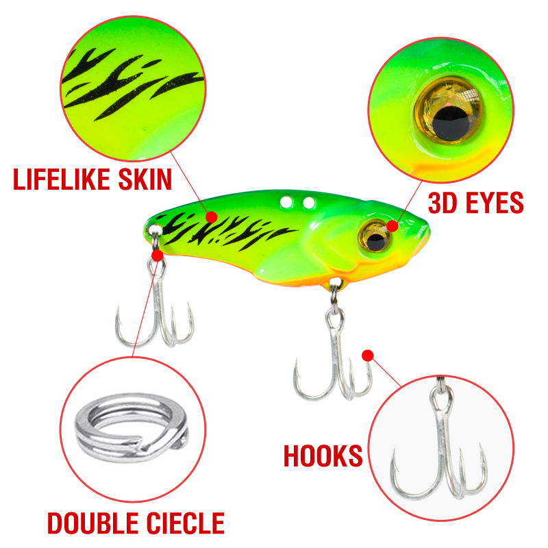 6PCS Metal VIB Lure 5g 7g 10g  - Fishing Lure Spinnerbait 리뷰 및 가격