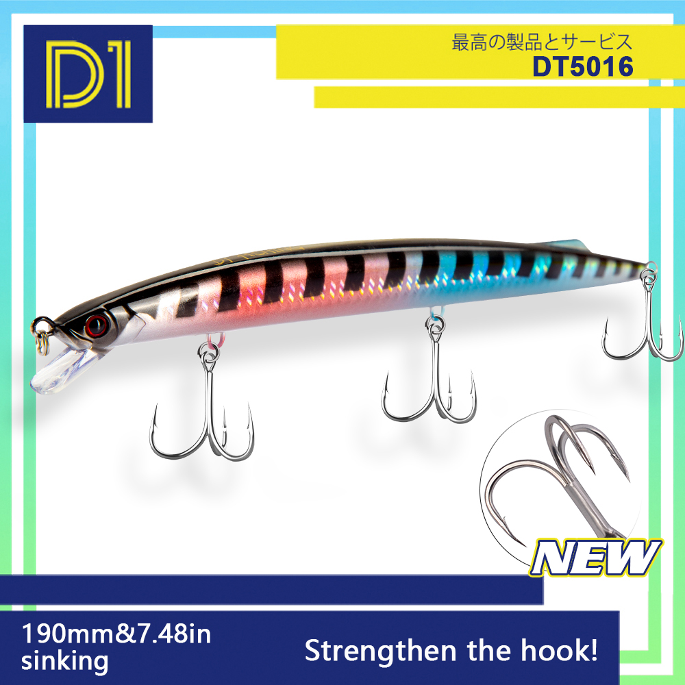 D1 Sea Fishing Minnow Lure 190 - Fishing Lure Jerkbait 리뷰 및 가격