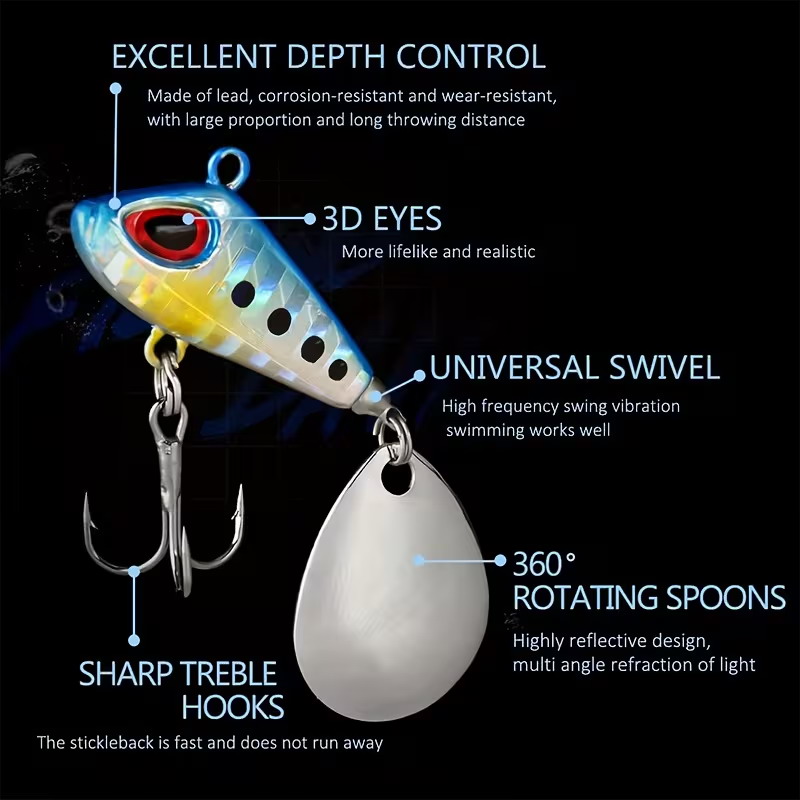 5/6pcs Mini VIB With Spoon Fis - Fishing Lure Crankbait 리뷰 및 가격