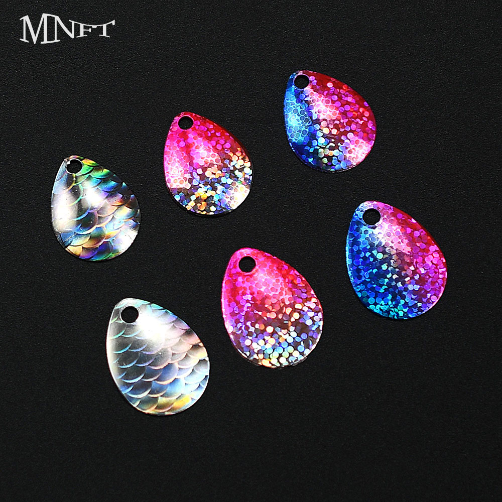 6Pcs Iridescent Fish Scale Spo - Fishing Lure Blade Bait 리뷰 및 가격