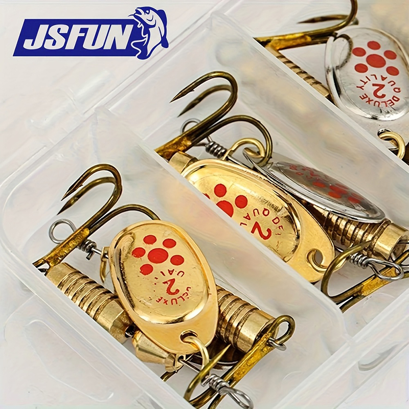 JSFUN 10pcs Spinner Lure Set w - Fishing Lure Blade Bait 리뷰 및 가격