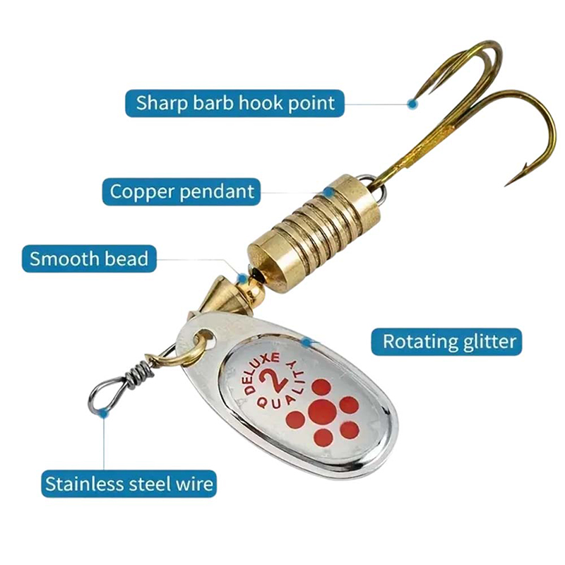 JSFUN 10pcs Spinner Lure Set w - Fishing Lure Blade Bait 리뷰 및 가격
