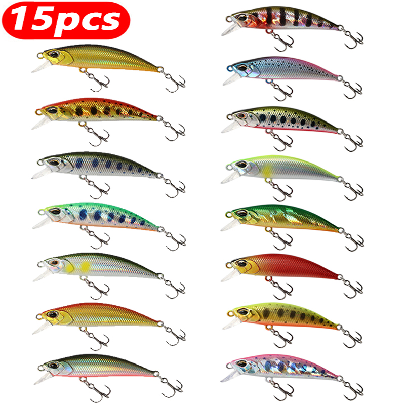 15Pcs Sinking Minnow Fishing L - Fishing Lure Jerkbait 리뷰 및 가격