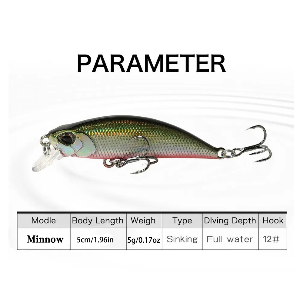 15Pcs Sinking Minnow Fishing L - Fishing Lure Jerkbait 리뷰 및 가격