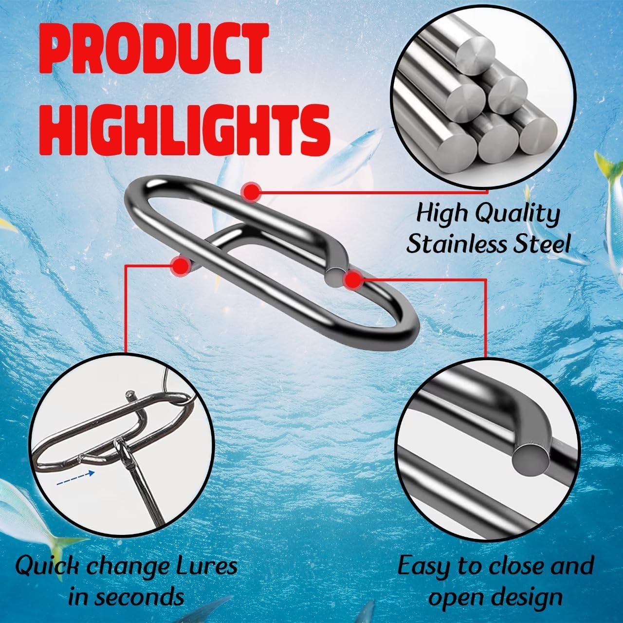 9KM Fishing Snap Kit 110pcs Po - Fishing Lure Making Kit 리뷰 및 가격