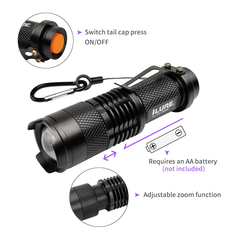 Mini UV Flashlight 395nm Ultra - Fishing Lure Making Kit 리뷰 및 가격