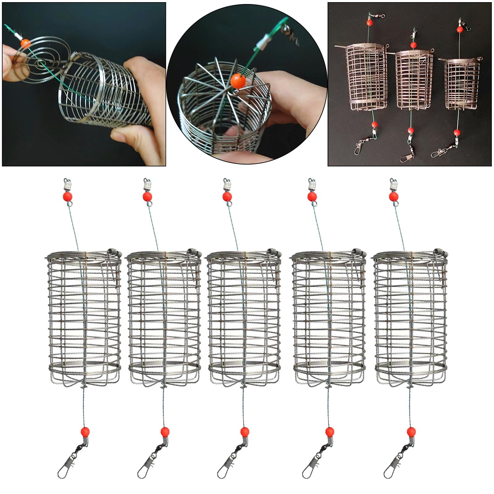 5x Solid Fishing Feeder Cage T - Fishing Lure Box 리뷰 및 가격