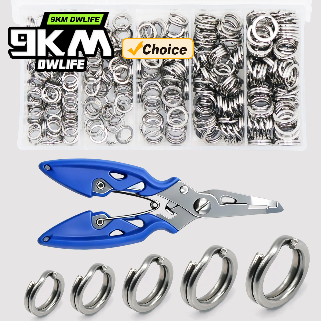 9KM Fishing Split Rings with P - Fishing Lure Making Kit 리뷰 및 가격