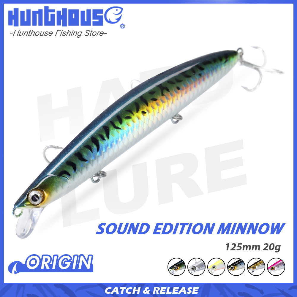 Hunthouse Sound Edition Minnow - Fishing Lure Jerkbait 리뷰 및 가격