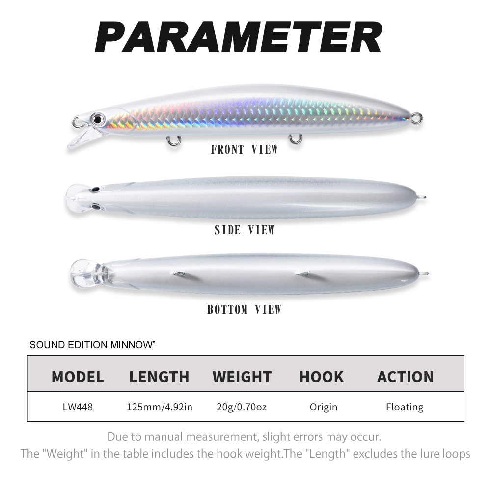 Hunthouse Sound Edition Minnow - Fishing Lure Jerkbait 리뷰 및 가격