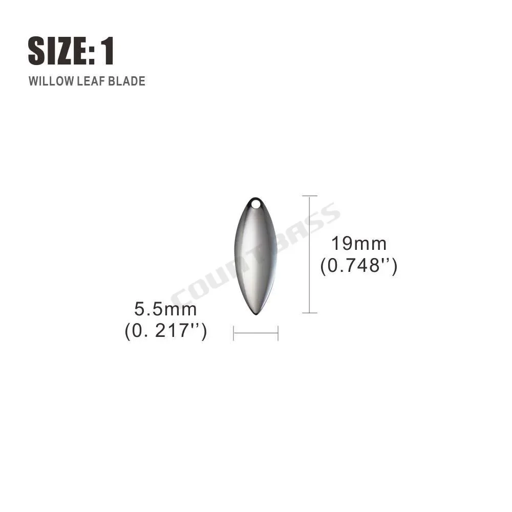 Countbass 50pcs Size 1-6 Nicke - Fishing Lure Blade Bait 리뷰 및 가격