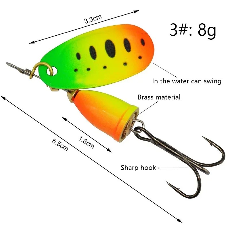 Fishing Spinner Lure 8g Metal  - Fishing Lure Blade Bait 리뷰 및 가격