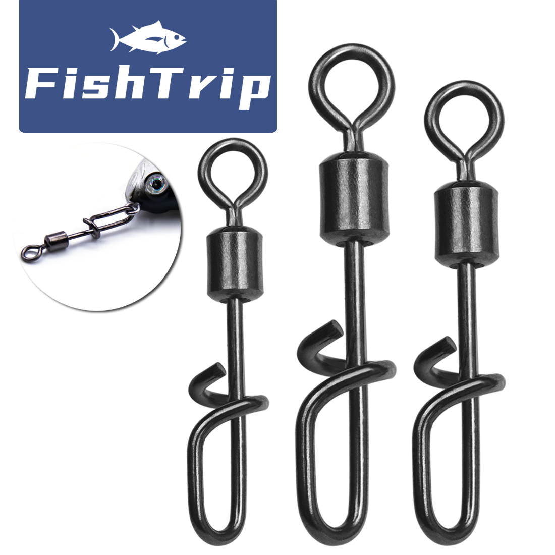 FishTrip Fishing Swivel Snap T - Fishing Lure Accessories 리뷰 및 가격
