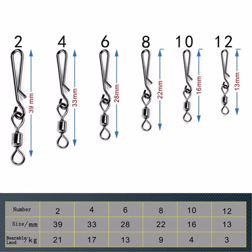 50pcs Box Rolling Swivel With  - Fishing Lure Box 리뷰 및 가격